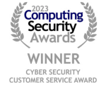 2023 computing security awards winner - cyber security customer service award